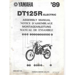Notice d'assemblage des YAMAHA DT 125 R Electric 1989