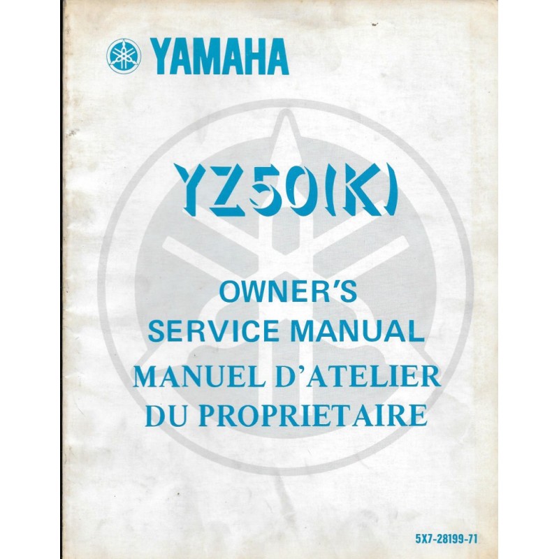Manuel atelier YAMAHA YZ 50 K 1983 type 5X7 la Librairie du Motard
