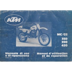 KTM MC / GS 350 - 390 - 420 mai 1980 (Manuel de Réparation)