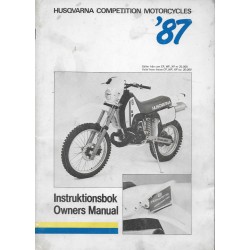 HUSQVARNA WR / CR / XC de 1987 (manuel utilisateur anglais)