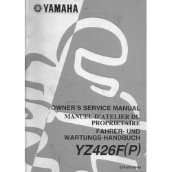 YAMAHA YZ 426 F (P) / LC de 2002 type 5SF