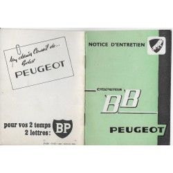 cyclomoteur PEUGEOT BB (manuel utilisateur 10 / 1962)