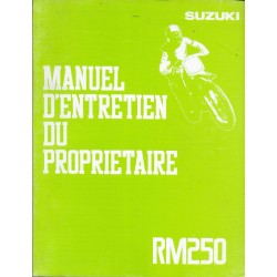 SUZUKI RM 250 N modèle 1992 (07 / 1991)