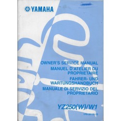 YAMAHA YZ 250 (W / W1 modèle 2007 type 1P8