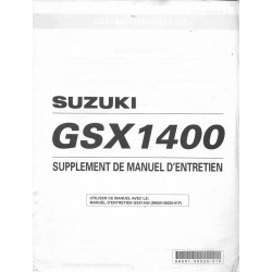 Manuel atelier additif SUZUKI GSX 1400K3 de 2003