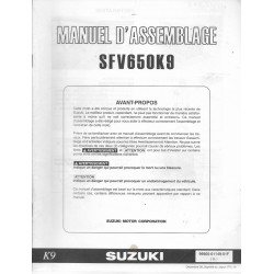 SUZUKI SFV 650 K9 de 2009 (manuel assemblage 12 / 2008)