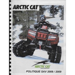 ARTIC CAT (politique SAV 2008 / 2009: document réseau)